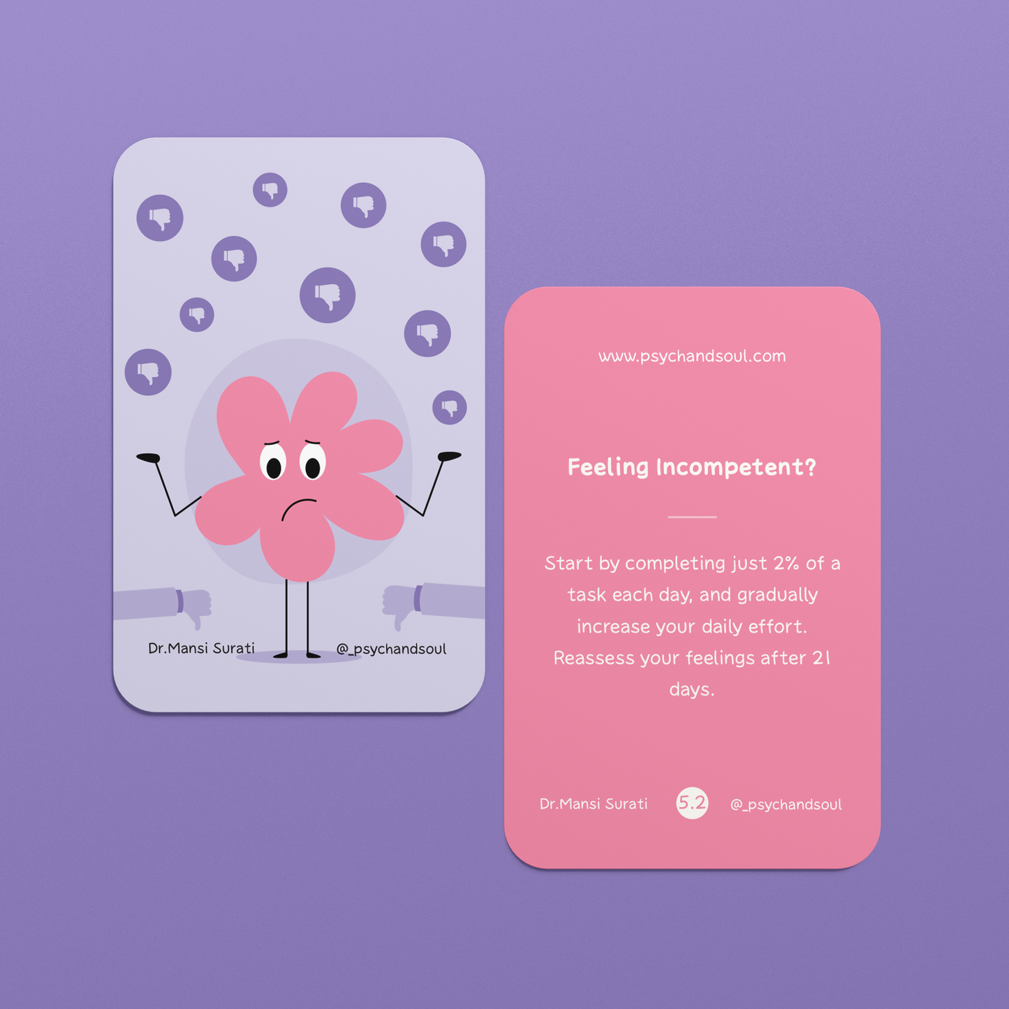 Anxiety-Relief Cards [Self Therapy Cards]